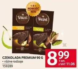 Selgros Czekolada Premium 90 g różne rodzaje Wawel oferta