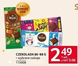 Selgros Czekolada 86-88 g różne rodzaje Wawel oferta