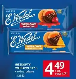 Selgros Biszkopty wedlowe E.Wedel wiśniowe 147g oferta