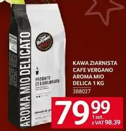 Selgros Kawa ziarnista Cafe Vergano Aroma Mio Delica 1 kg oferta