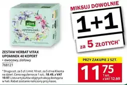 Selgros Herbata Zestaw Vitax Upominek 40 kopert owocowy, zielony oferta