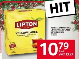 Selgros Herbata ekspresowa Lipton Yellow Label 88/92 torebek oferta