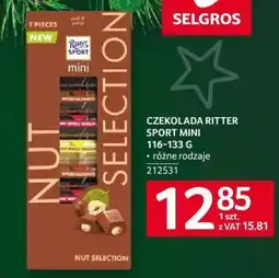 Selgros Czekolada Ritter Sport Mini 116-133 g oferta
