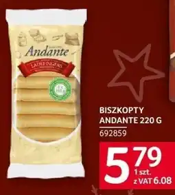 Selgros Biszkopty Andante 220 g oferta