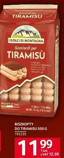 Selgros Biszkopt do tiramisu 500 g I Dolci di Montagna oferta