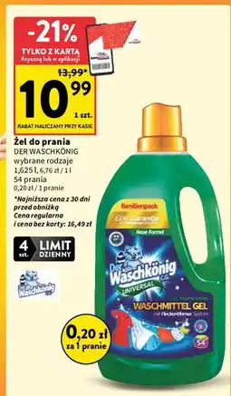 Intermarche Żel do prania universal Der Waschkonig oferta