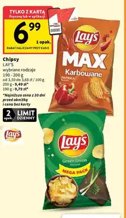 Intermarche Chipsy paprykowe Lay's Max Karbowane oferta