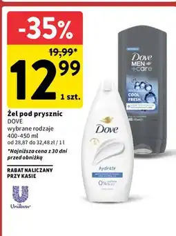 Intermarche Żel pod prysznic cool fresh Dove Men+Care oferta