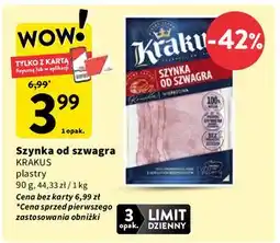 Intermarche Szynka od szwagra Krakus Animex oferta