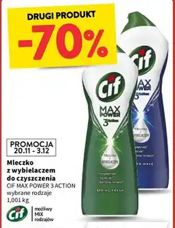 Intermarche Mleczko do czyszczenia spring fresh Cif Max Power 3 Action oferta