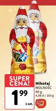Intermarche Mikołaj z czekolady Wolność oferta