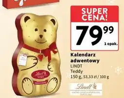 Intermarche Kalendarz adwentowy miś Lindt Lindor oferta