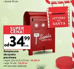 Intermarche Skrzynka pocztowa świąteczna 51 cm oferta