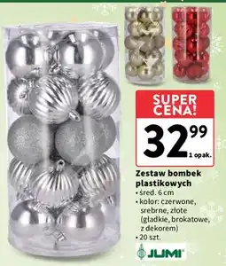 Intermarche Bombki plastikowe w tubie Jumi oferta