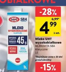 Intermarche Mleko wysokobiałkowe klasyczne 0.5% Mlekovita Sba oferta