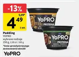 Intermarche Pudding czekoladowo-orzechowy Danone Yopro oferta