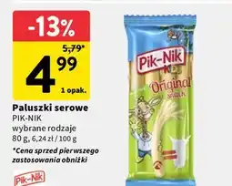 Intermarche Paluszki serowe original Pik-Nik Kids oferta
