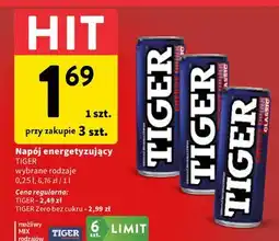 Intermarche Napój zero Tiger Energy Drink oferta