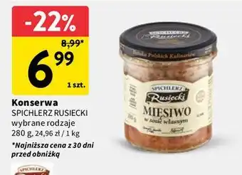 Intermarche Mięsiwo w sosie własnym Spichlerz Rusiecki oferta