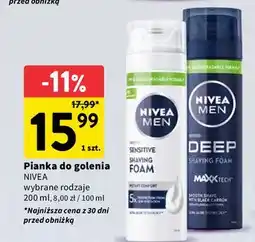 Intermarche Pianka do golenia Nivea Men Deep oferta