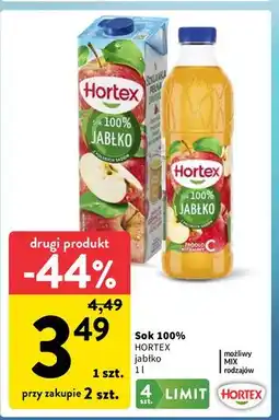 Intermarche Sok jabłkowy 100% Hortex oferta