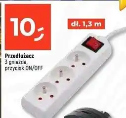 Dealz Przedłużacz 1.3 m 3 gniazda oferta