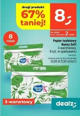 Dealz Papier toaletowy green tea Bunny Soft oferta