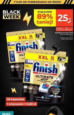 Dealz Tabletki do zmywania lemon Finish Ultimate Plus oferta