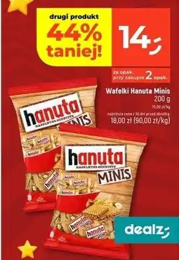 Dealz Wafelki orzechowe mini Hanuta oferta
