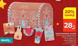 Dealz Zestaw w pudełku: płyn do kąpieli 100 ml + balsam ciała 75 sól 50 g kula mydło Love Skin oferta