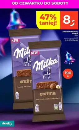 Dealz Czekolada z pastą orzechów laskowych Milka Extra oferta