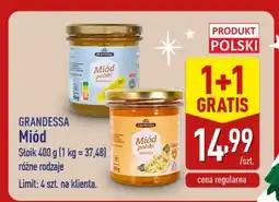 ALDI Miód 1+1 gratis GRANDESSA oferta