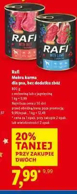 Lidl Rafi mokra karma dla psa oferta