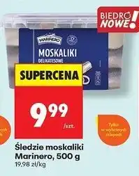 Biedronka Moskaliki delikatesowe Marinero oferta