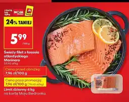 Biedronka Łosoś atlantycki świeży filet Marinero oferta