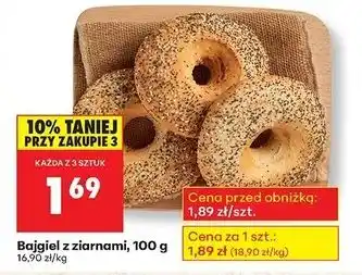 Biedronka Bajgiel z ziarnami oferta