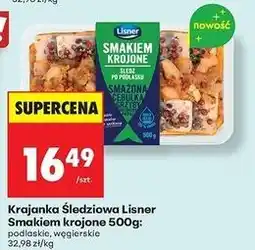 Biedronka Smakiem krojone śledź po węgiersku Lisner oferta