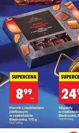 Biedronka Pierniki z nadzieniem jabłkowym w czekoladzie Biedronka oferta