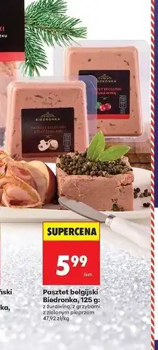 Biedronka Pasztet belgijski z zielonym pieprzem Biedronka oferta