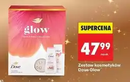 Biedronka Zestaw w pudełku glow: żel pod prysznic 225 ml + mleczko do ciała 250 taca Dove oferta