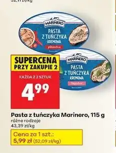 Biedronka Pasta z tuńczyka kremowa łagodna Marinero oferta
