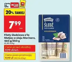 Biedronka Filety śledziowe a'la matjas w oleju Marinero oferta