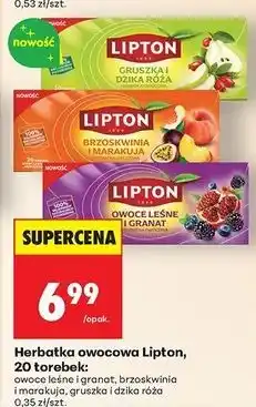 Biedronka Herbata owoce leśne i granat Lipton oferta