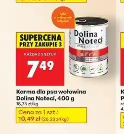 Biedronka Karma dla psów bogata w wołowinę Dolina Noteci Premium oferta
