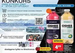Biedronka Napój witamina c smak białych owoców Oshee Vitamin Water oferta