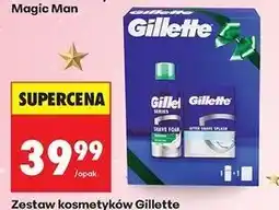 Biedronka Zestaw w pudełku pianka do golenia 250 ml + woda po goleniu 100 Gillette oferta