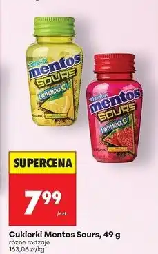 Biedronka Pastylki z witaminą c truskawkowe Mentos oferta