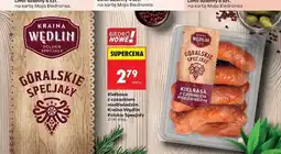Biedronka Kiełbasa z czosnkiem niedźwiedzim Kraina Wędlin Góralskie Specjały oferta