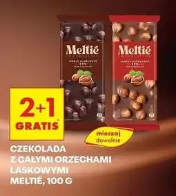 Biedronka Czekolada mleczna z orzechami laskowymi Meltie oferta