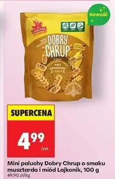 Biedronka Paluchy musztarda i miód Lajkonik Dobry Chrup oferta